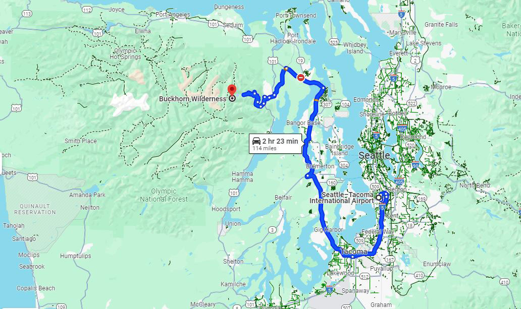 Sea Tac airport in Seattle WA to Buckhorn Wilderness | True Crime News